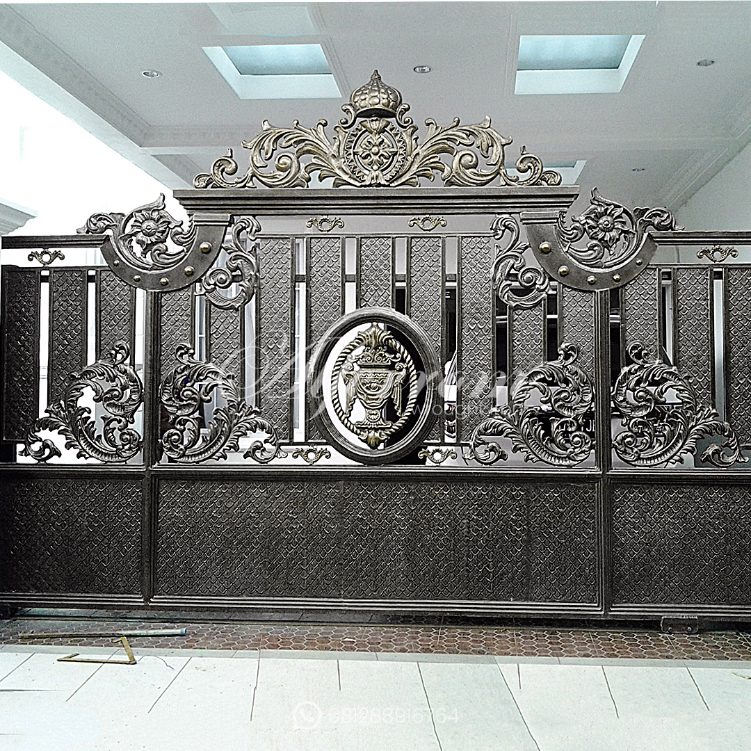 Pintu Gerbang Mewah Alumunium Cetak